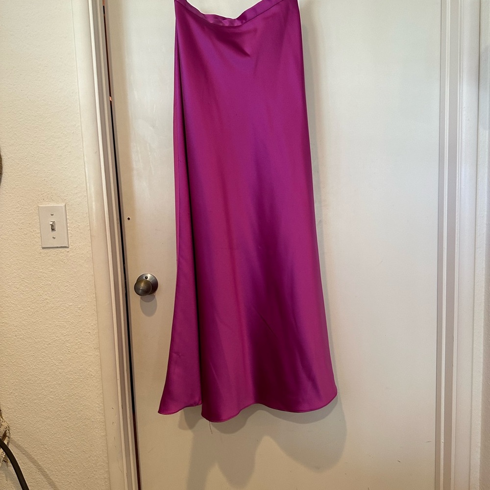 Frank Usher Fuschia Pink high Waisted Evening Skirt